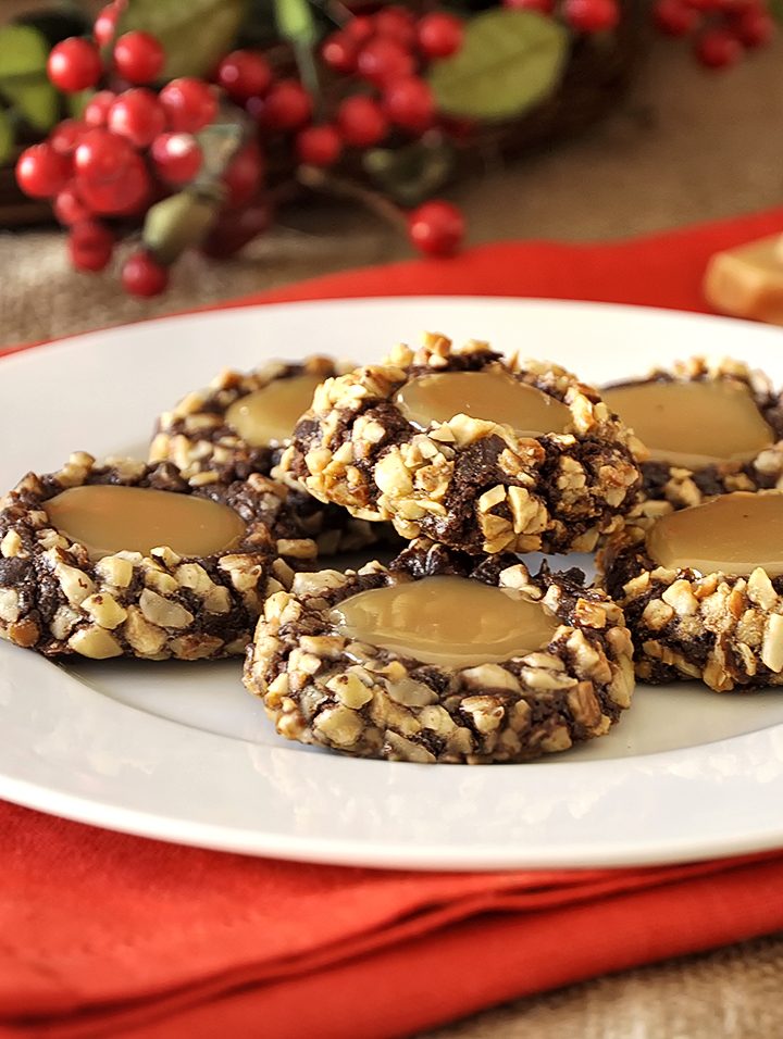 Σοκολατένια cookies με καραμέλες γάλακτος / Chocolate turtle cookies