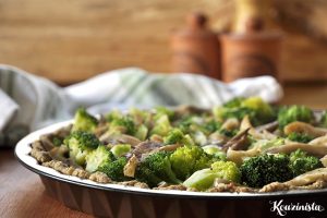 Τάρτα με μπρόκολο και μανιτάρια / Broccoli Mushroom Tart