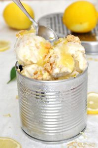 Παγωτό lemon pie xωρίς παγωτομηχανή / No-churn lemon pie ice cream