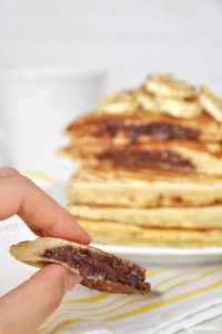 Pancakes με κρυφή γέμιση πραλίνας φουντουκιού / Nutella stuffed pancakes
