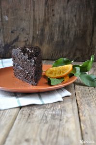 Νηστίσιμη τούρτα σοκολάτας με αβοκάντο & πορτοκάλι / Vegan chocolate-orange avocado cake