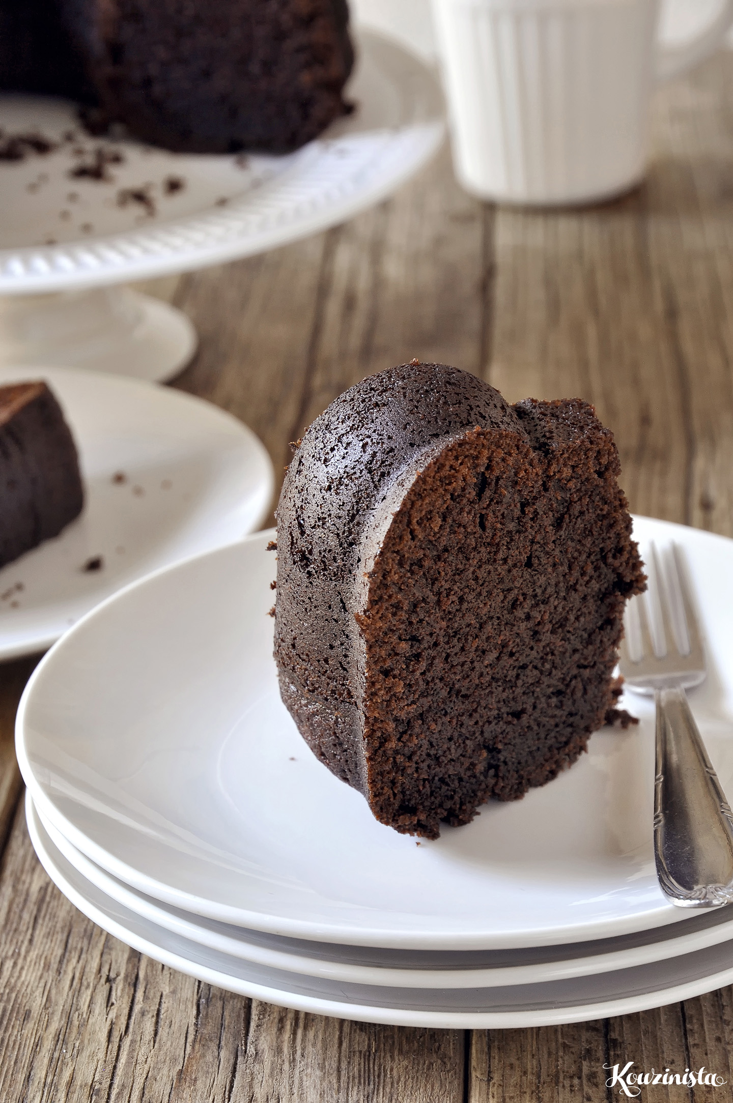 Ονειρεμένο κέικ σοκολάτας που λιώνει στο στόμα / Dreamy chocolate fudge bundt cake